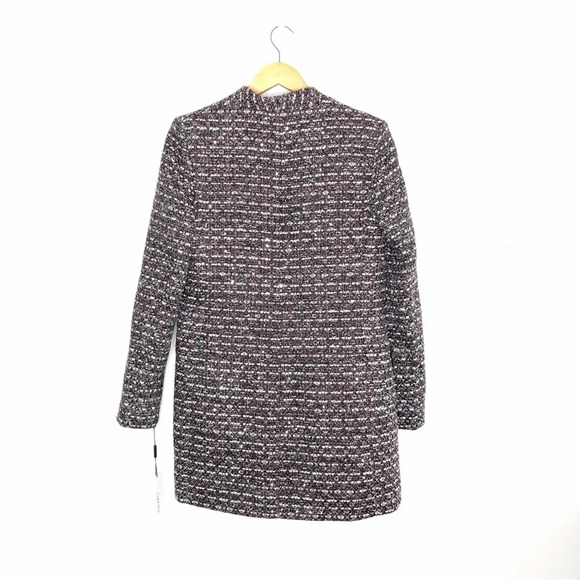 NWT Calvin Klein Tweed Sequin Long Coat 6 - Picture 8 of 13